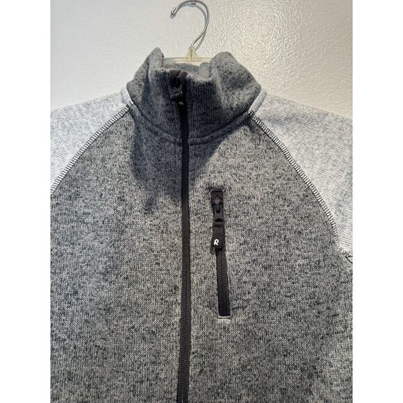REIMA Jacket Kids Size 140 10Y Gray Fleece Zip Two Tone Long Sleeve - Picture 3 of 6
